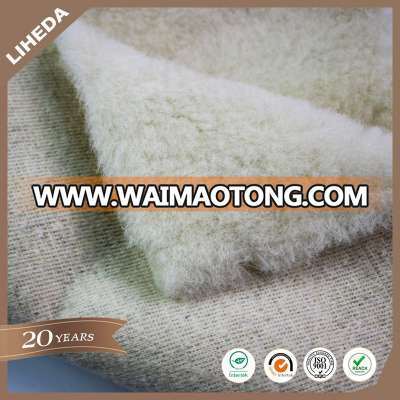 China manufacture natural color synthetic wool fabric for "Ugg boots"